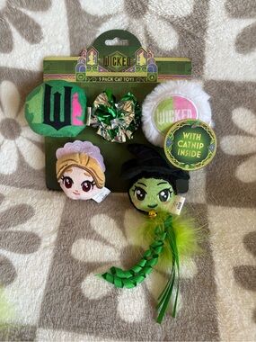 Wicked Pink & Green Cat Toy 5-Pack with Catnip